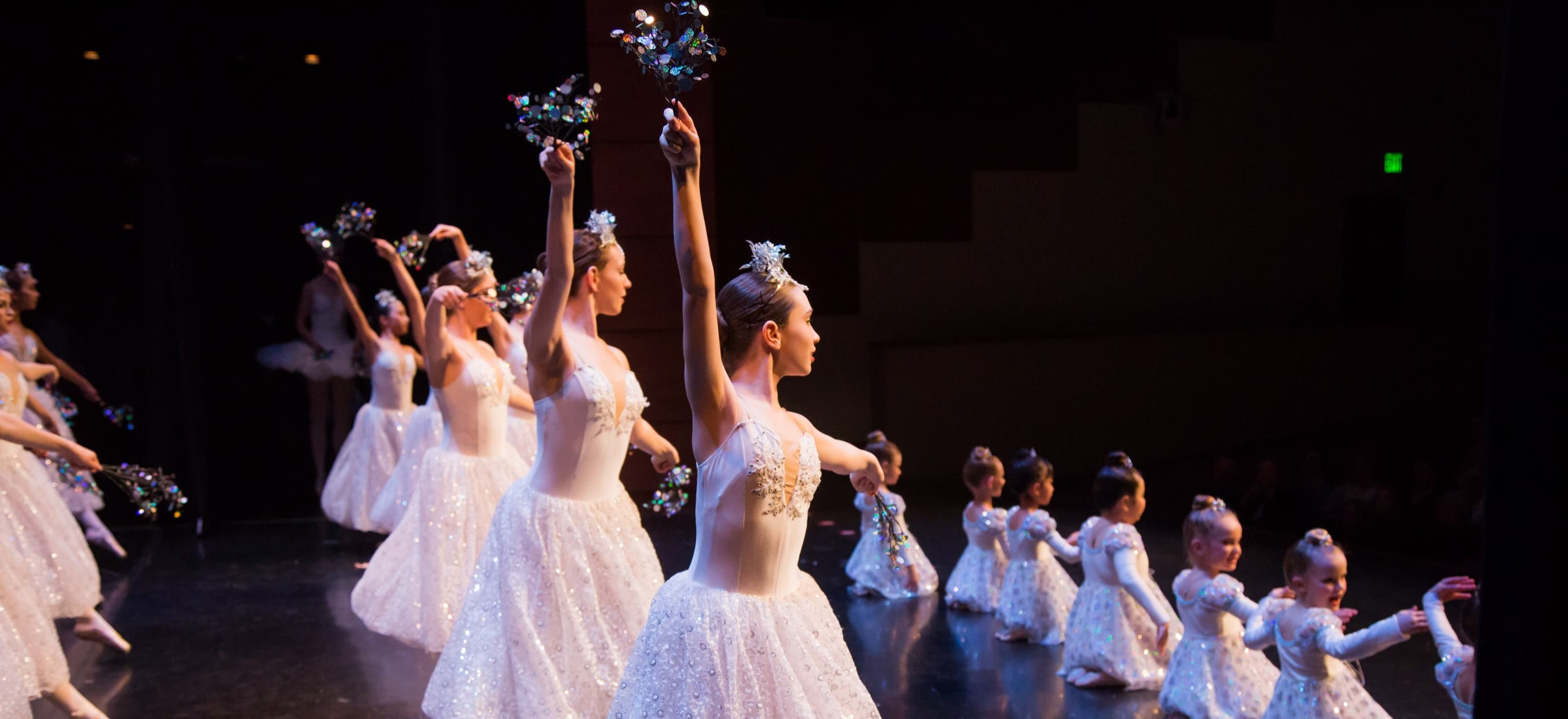 Dance students in class